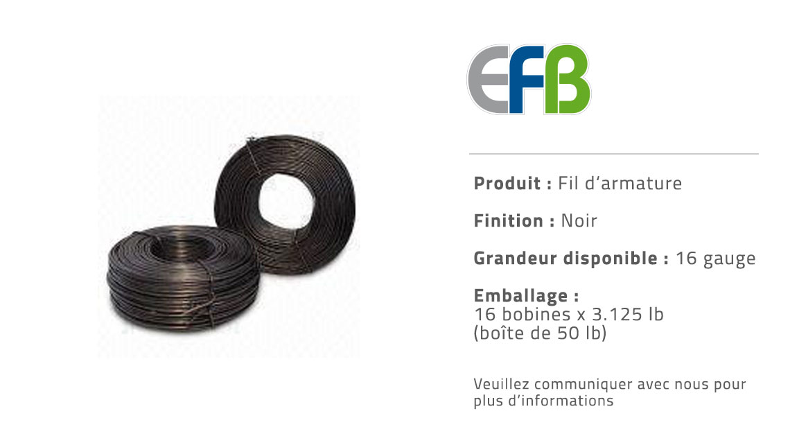 EFB - Importations de grillages à volaille, clous, fils marchand